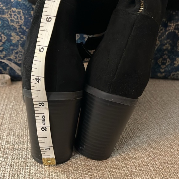 💛 woman’s black suede boots size 8 - Picture 3 of 7